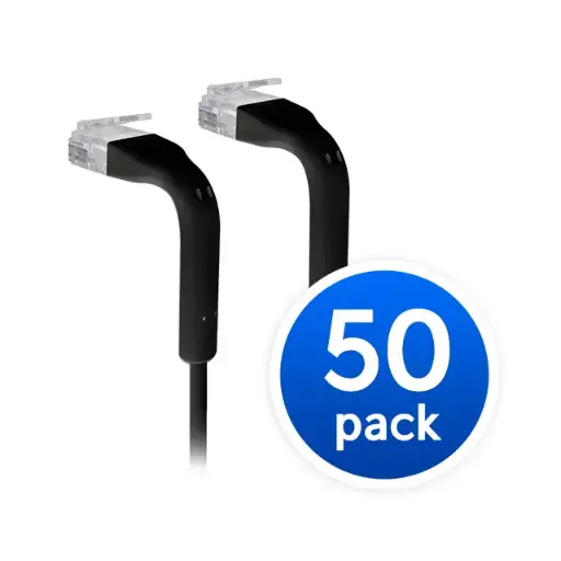[U-Cable-Patch-RJ45-BK-50] Ubiquiti UniFi 0.1m Patch Cable, 50-Pack