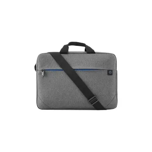 [1E7D7AA] HP Prelude Top Load Bag for 15.6" Notebook - Grey & Black with Blue zipper detail - Handle, Luggage Strap, Shoulder Strap - 14.5 L Volume Capacity